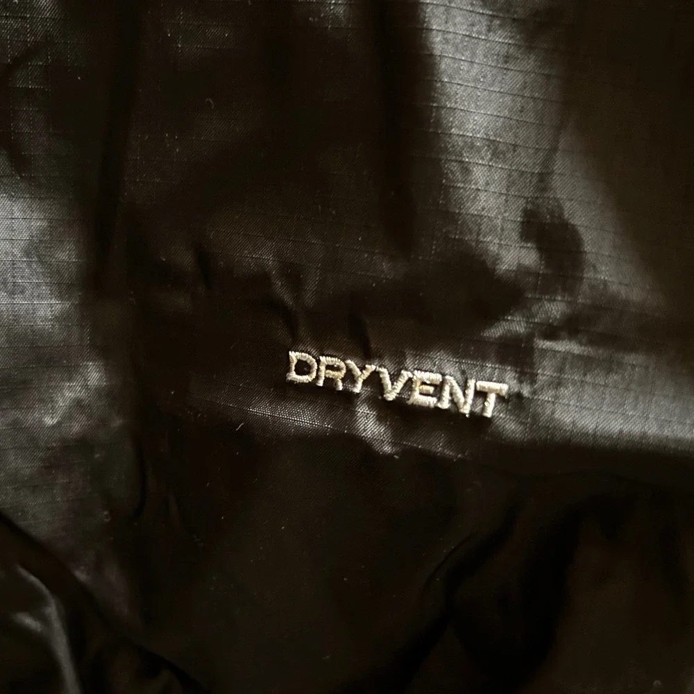 North Face Men L Black Hooded Rain‎ Jacket Dryvent Windbreaker ripstop gorpcore